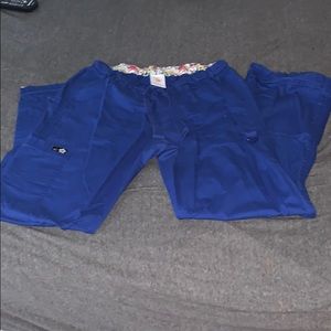 Koi royal blue scrub pants size Med